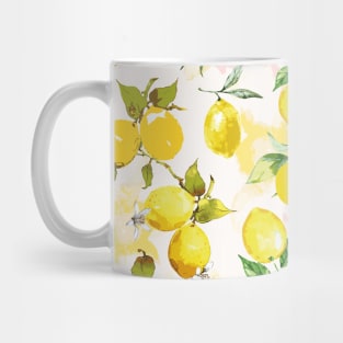 Watercolor lemons 2 Mug